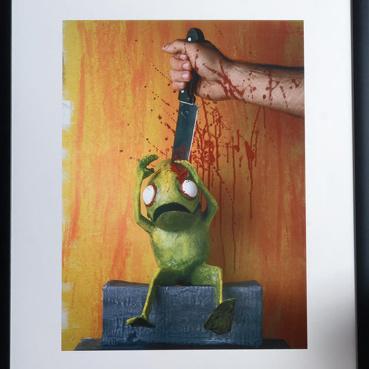 Stabbing Art Print