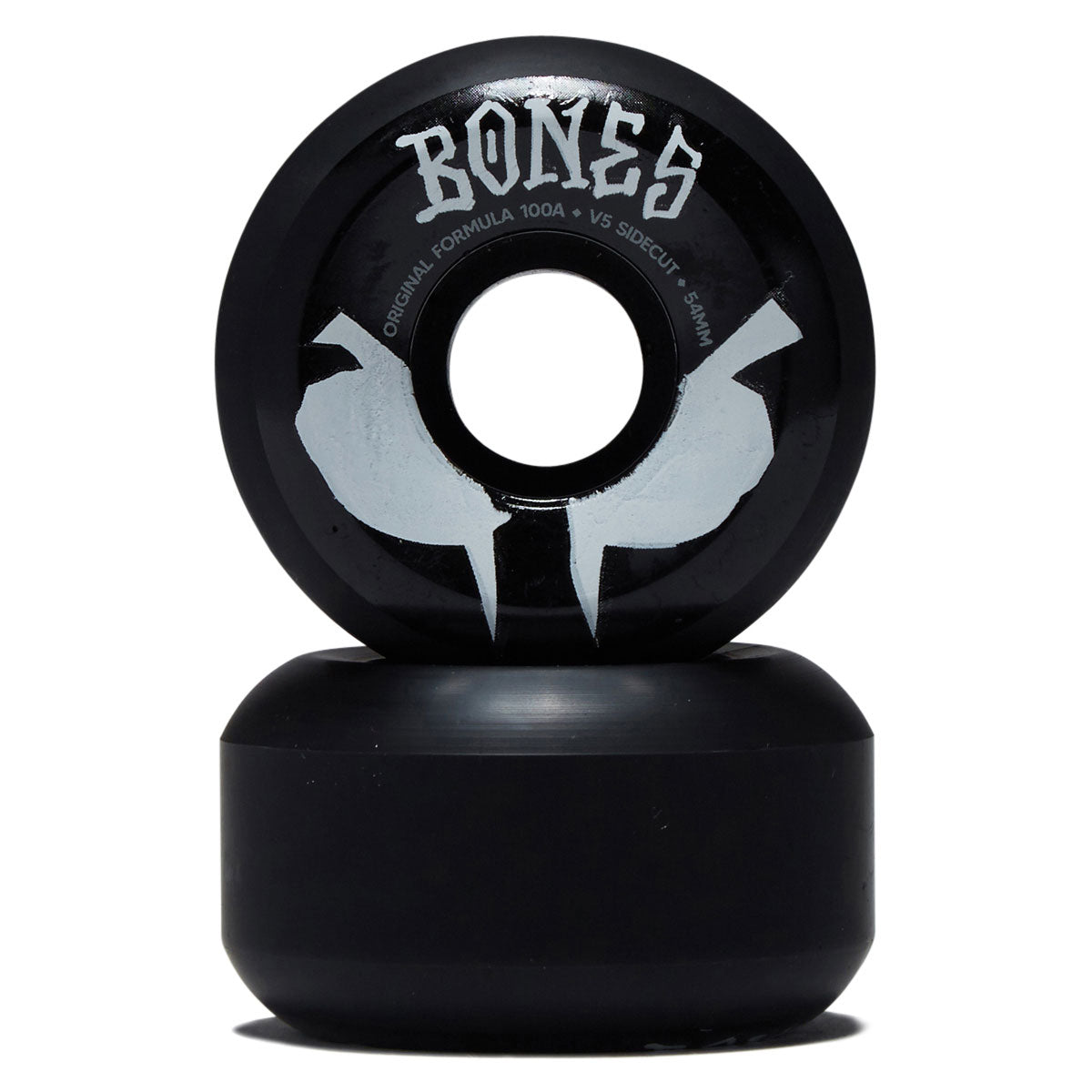 Bones 100s Sidecuts 100a V5 Sidecut Skateboard Wheels - Black 2026 - 54mm