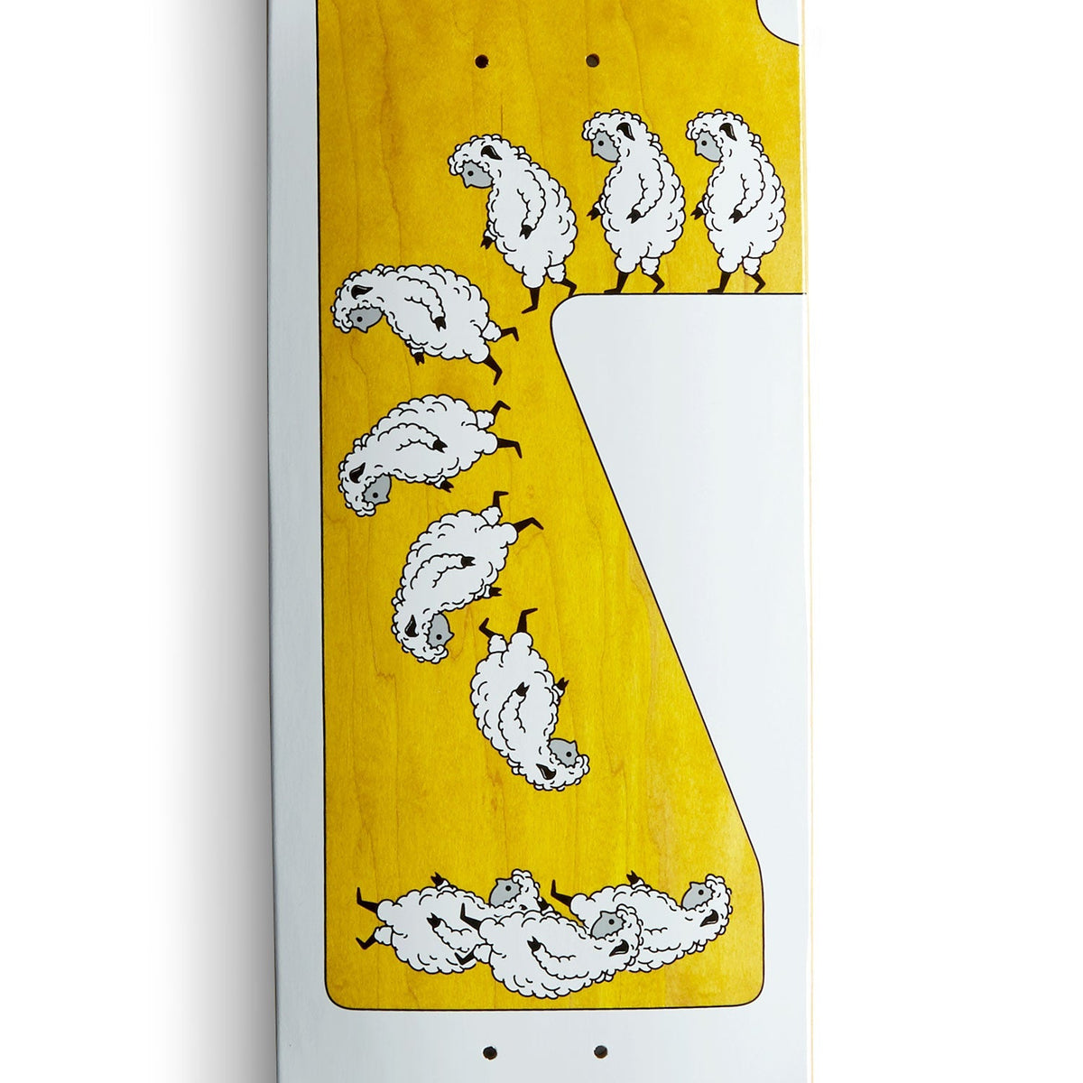 Alien Workshop Wake The Sheeple Skateboard Deck - White/Assorted Stains - 8.175"