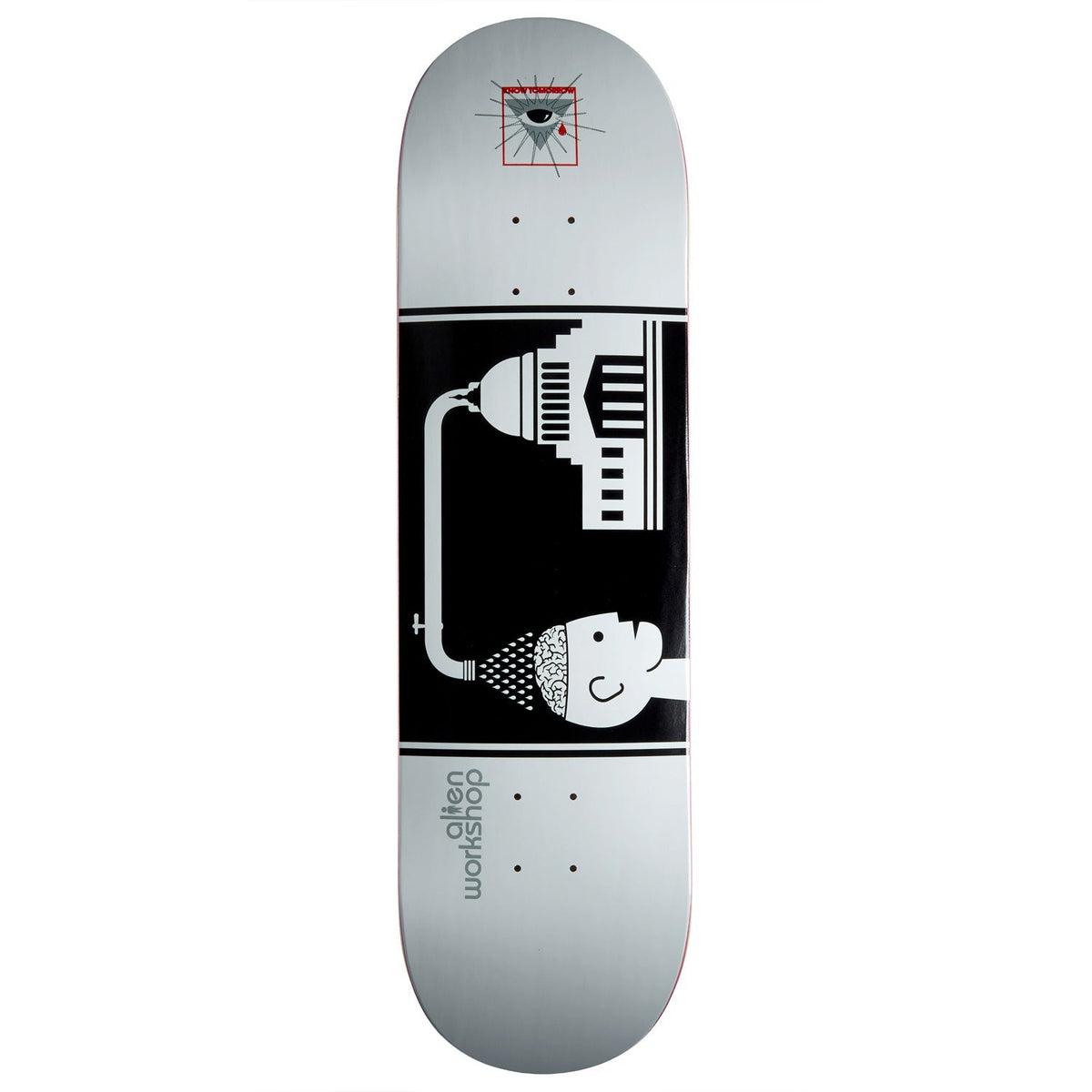 Alien Workshop Brainwash Skateboard Deck - White - 8.625"