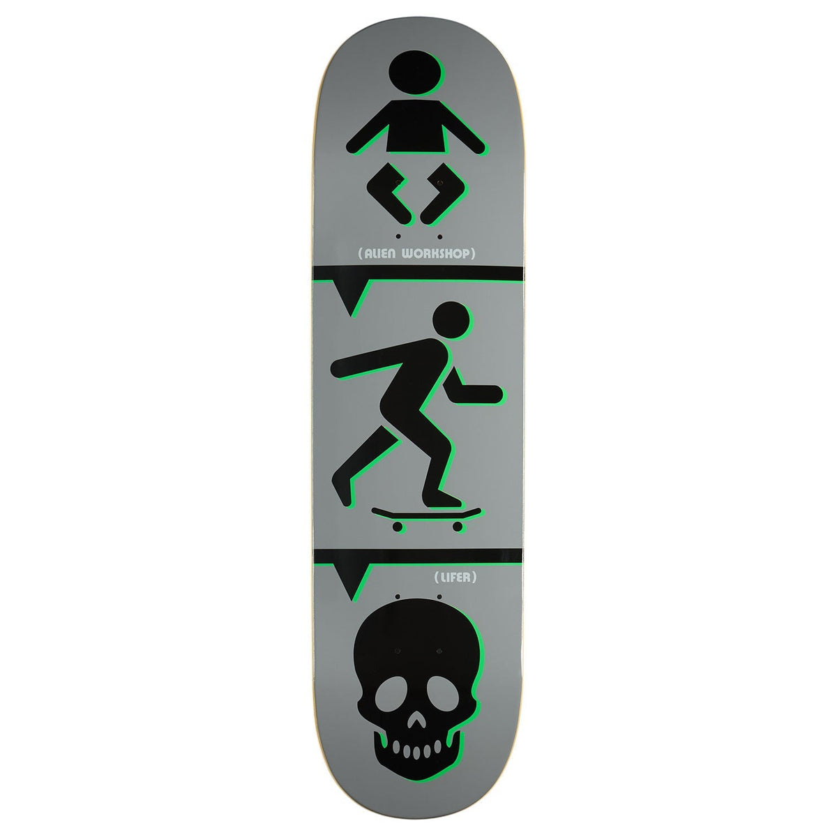 Alien Workshop Lifer Skateboard Deck - Grey - 8.44"