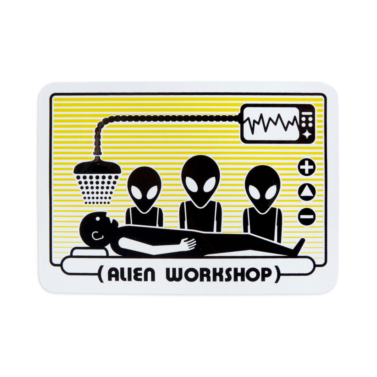 Alien Workshop Abduction Sticker - Orange